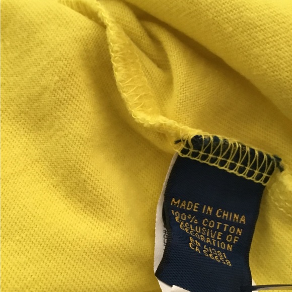 Polo Ralph Lauren Size Large Yellow Men’s Top Shirt $20 - Picture 6 of 8